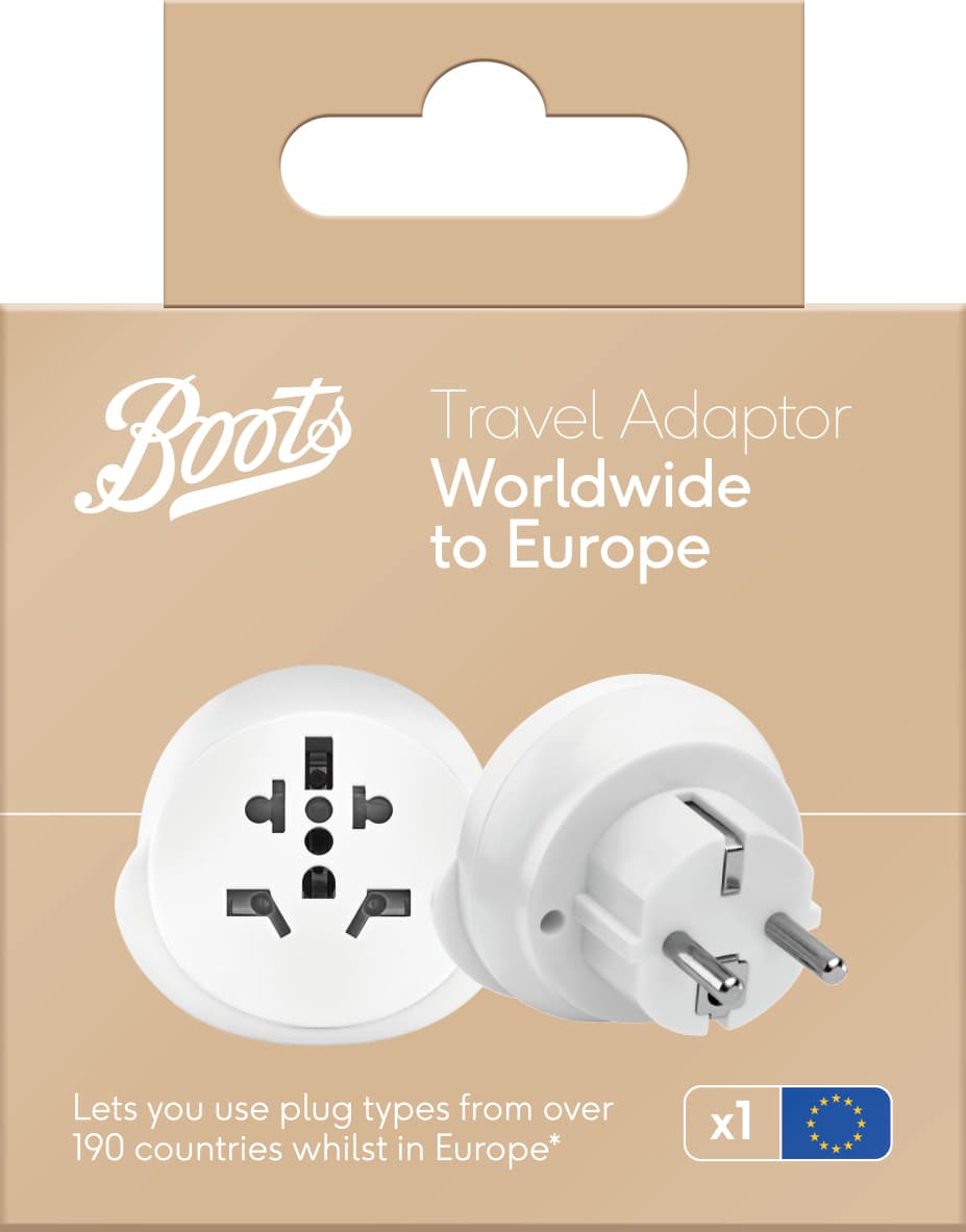 BOOTS World to Europe Adaptor — BOOTS World to Europe Adaptor