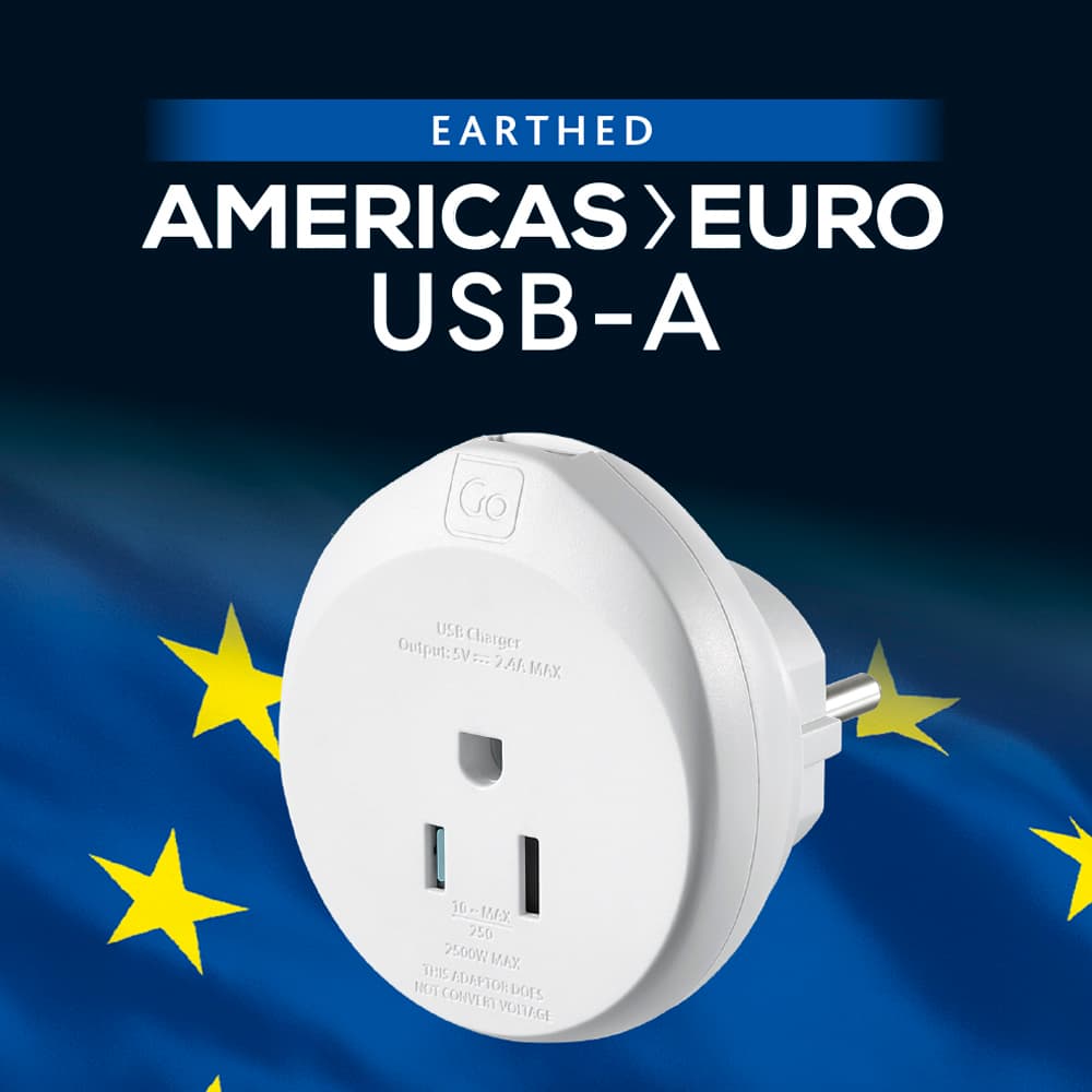 USA-EU USB-A Adaptor (2.4A) lifestyle a