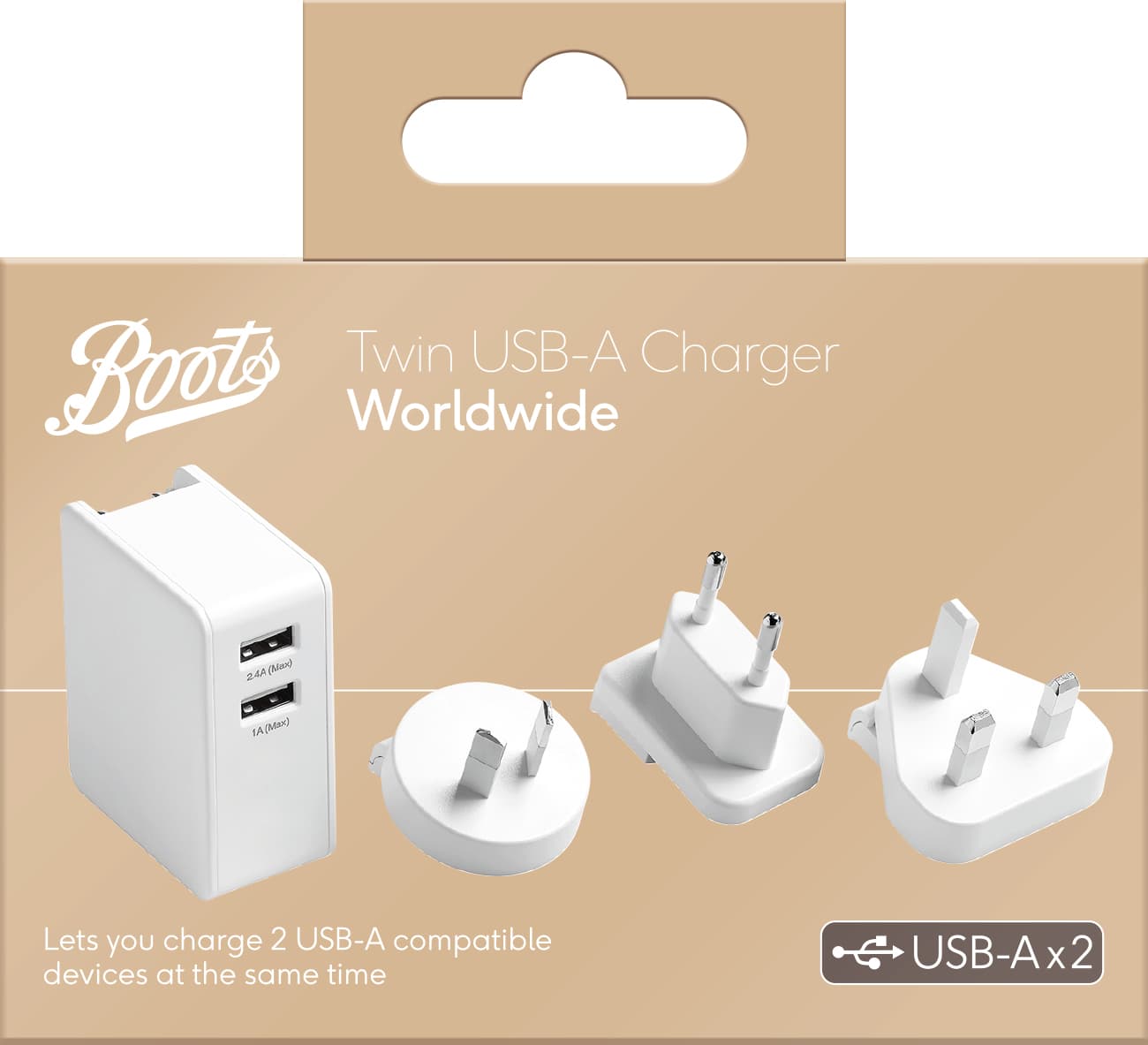 Boots Twin USB-A Charger Worldwide — Boots Twin USB-A Charger Worldwide
