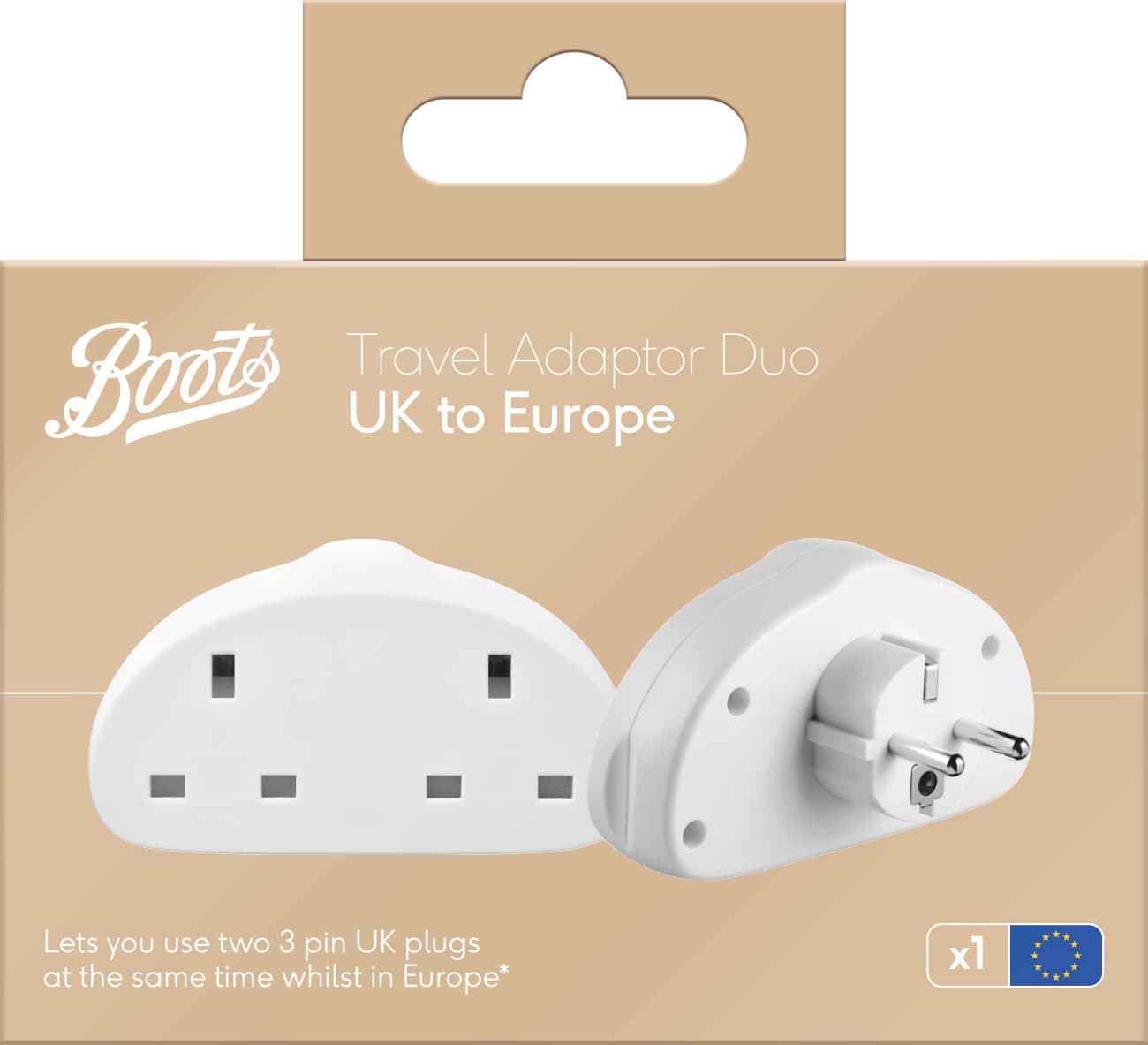Boots Travel Adaptor Duo UK to Europe — Boots Travel Adaptor Duo UK to Europe