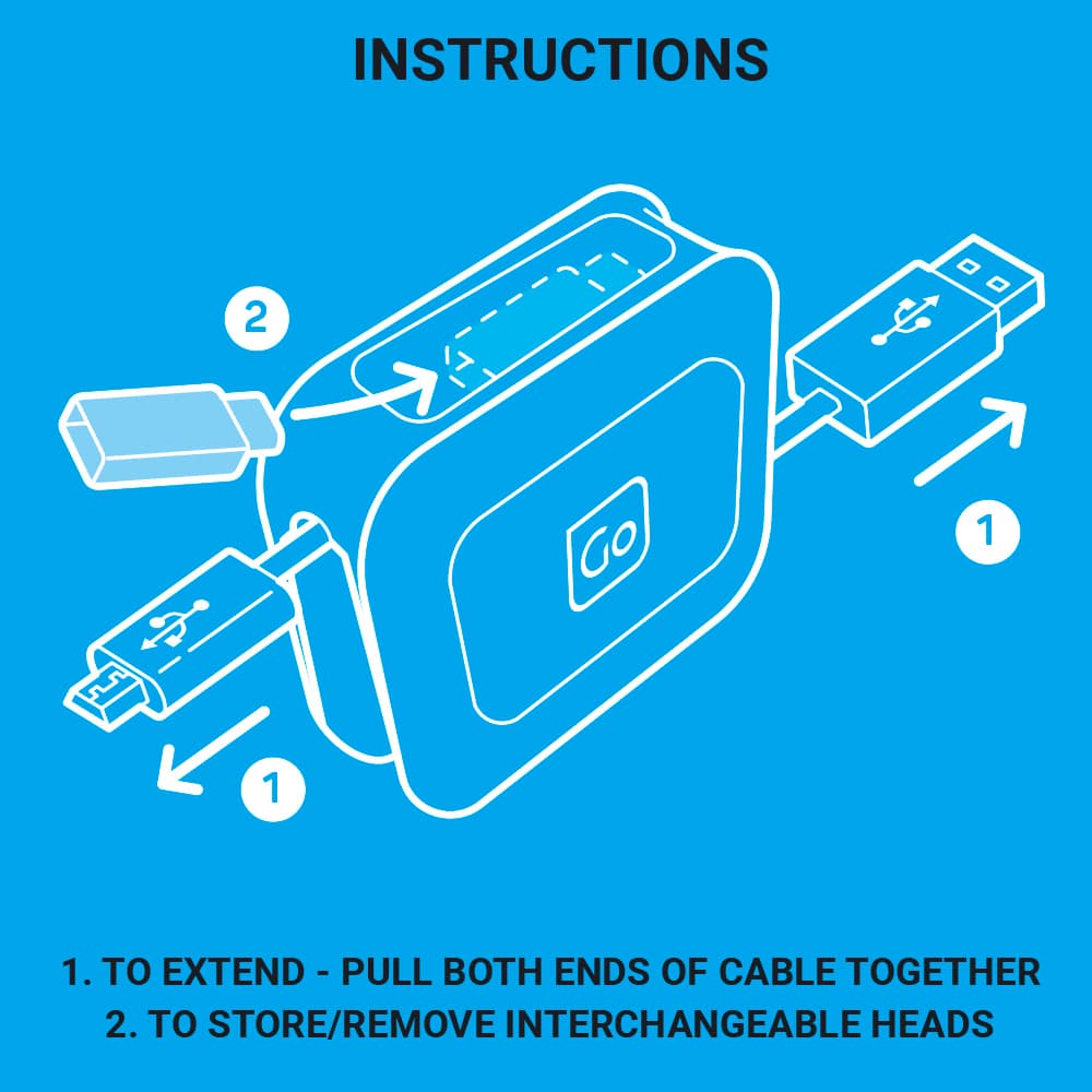 3 in 1 Retractable Connector Cable (1M) detail h